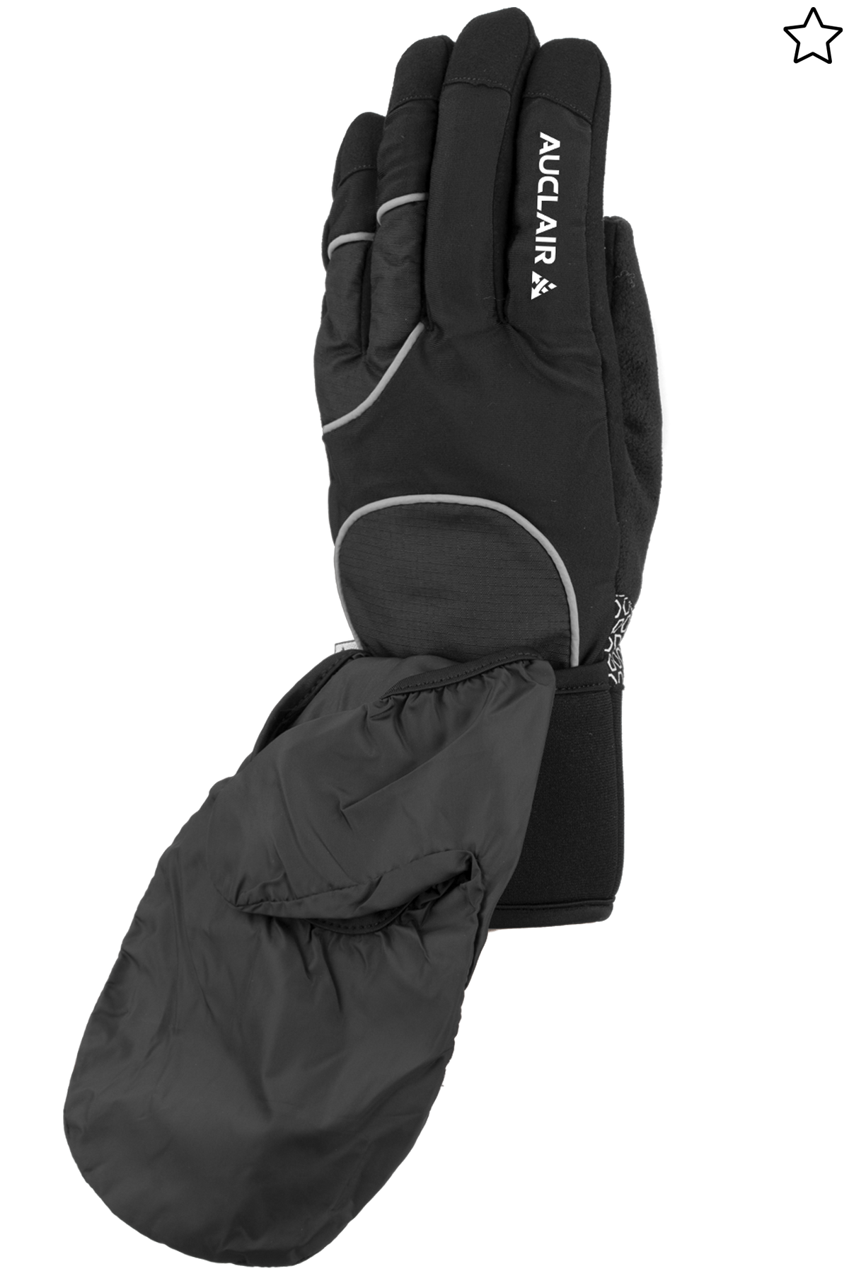 Honeycomb Running Gloves - Women-Glove-Auclair-S-BLACK/BLACK/SILVER-Auclair Sports